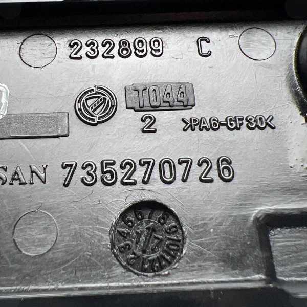 Alavanca Puxador Maçaneta Tampa Traseira Fiat Toro 2016-2021