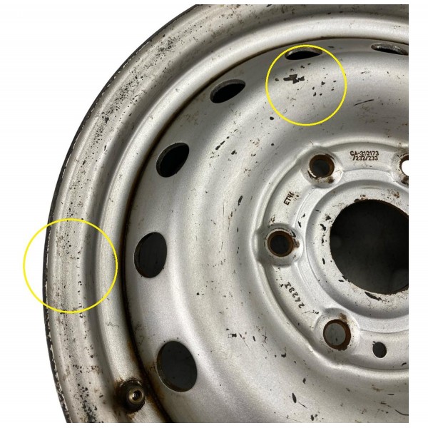 Roda De Ferro Aro 16 L200 Triton 2008 A 2016 Furação 6x139mm Prata