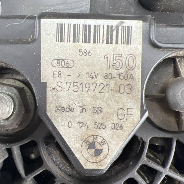 Alternador Bmw X3 2.5 Gasolina 2001 A 2006 14v 150a