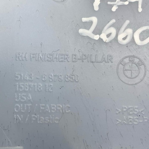 Acabamento Superior Coluna Cinto Lado Direito X6 2008 A 2012