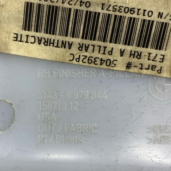 Acabamento Coluna Parabrisa Lado Direito Bmw X6 2008 A 2013