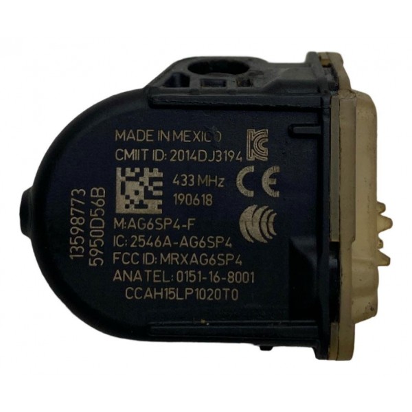 Sensor Pressão Pneu S10 Trailblazer 2016 A 2020 13598773