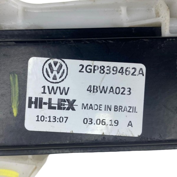 Máquina Vidro Traseira Direita S/motor T-cross 2019 A 2023