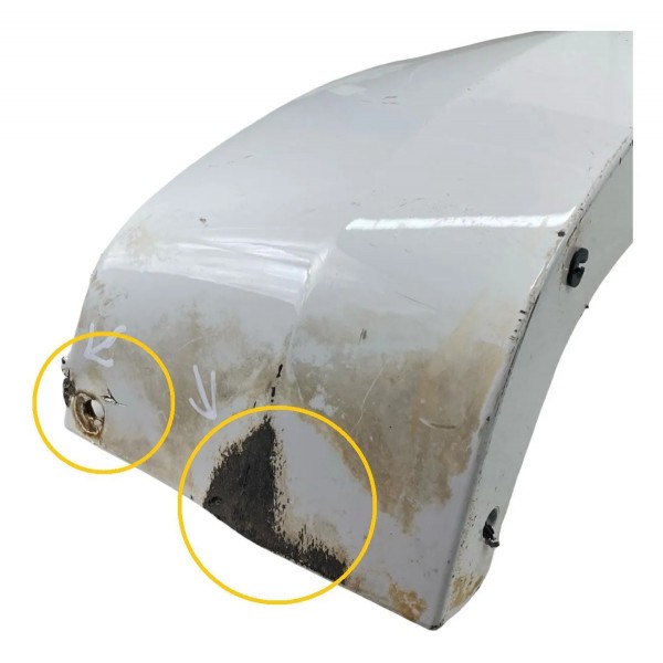 Aplique Paralama Branco Dian. Esquerdo Amarok 2010 A 2017