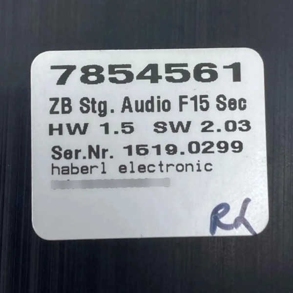 Módulo Amplificador Som Bmw X5 2014 2015 2016 A 2018 7854561