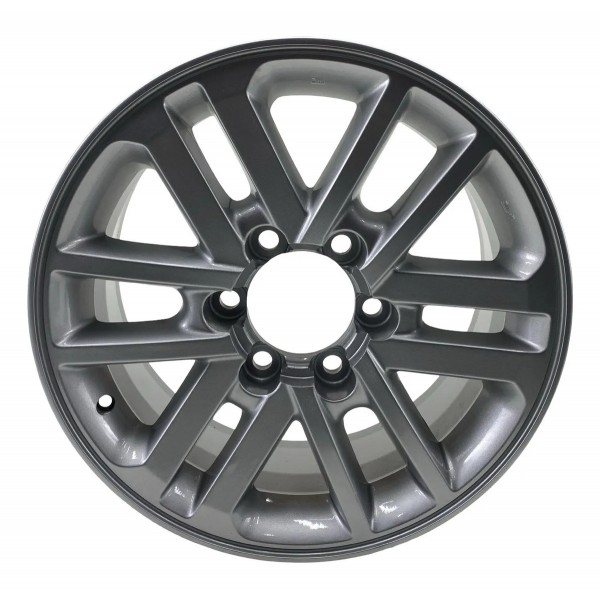 Jogo Roda Aro 17 Hilux Sw4 2012 A 2015 Furação 6x139,7 Mm Cinza